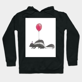 Skunk with Balloon - Happy Birthday Hoodie